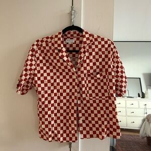 The Wray Checkered Lounge Shirt Sz M